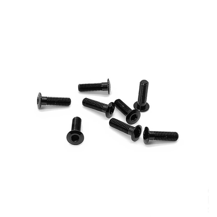 ASS-310LPBK T-Works Hex. Socket Head LP Half Screws Black 3x10 (8pcs)