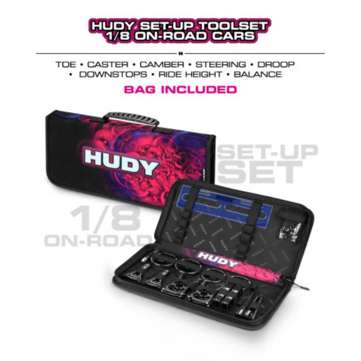 108051 Hudy Set-Up Toolset 1/8 On-Road Cars