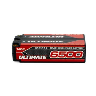 UR4444-2 Ultimate Graphene Hv Lipo Shorty 6500 7.6V 140C 5mm Tubes