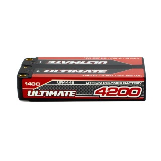 UR4446 Ultimate Graphene Hv Lipo Shorty 4200 7.6V 140C 5mm Tubes