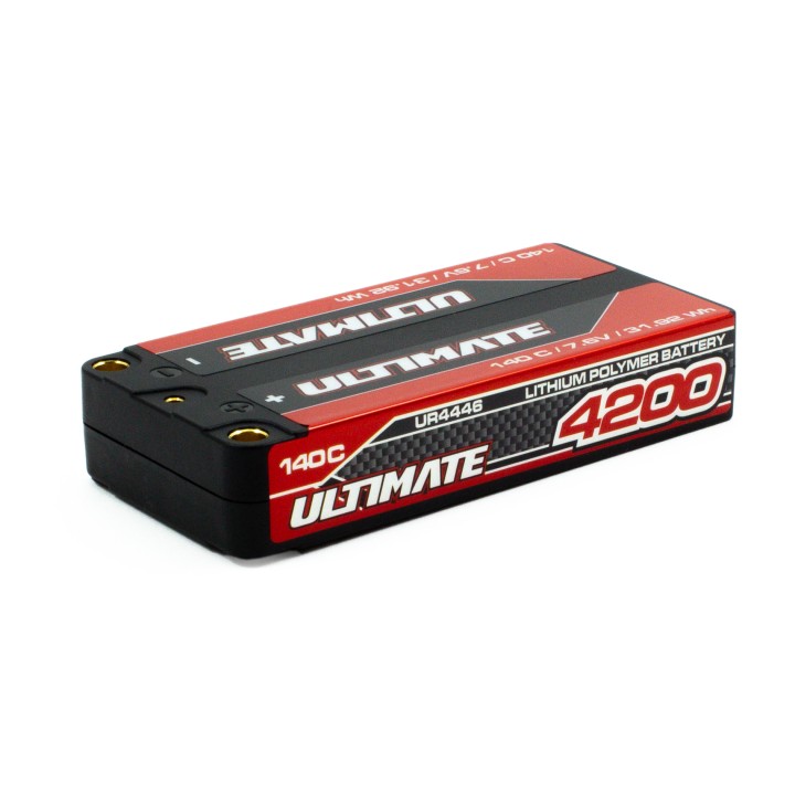 UR4446 Ultimate Graphene Hv Lipo Shorty 4200 7.6V 140C 5mm Tubes