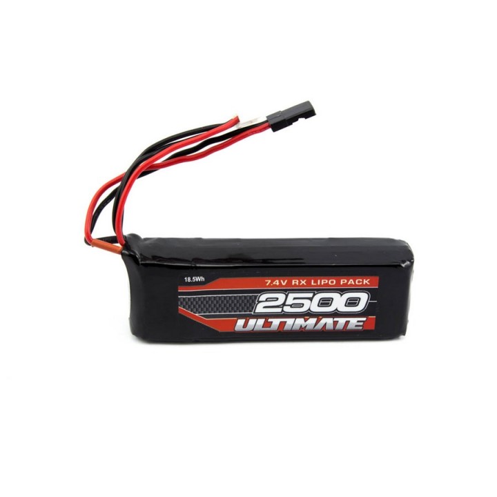 UR4451 Ultimate 7.4V. 2500Mah Lipo Flat Receiver Battery Pack Jr