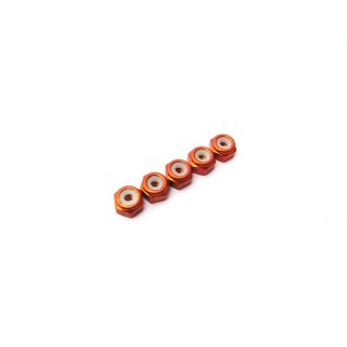 48151 Hiro Seiko 2mm Alloy Nylon Nut [Orange]