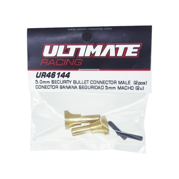 UR46144 Ultimate 5.0mm Security Bullet Connector Male (2Pcs)