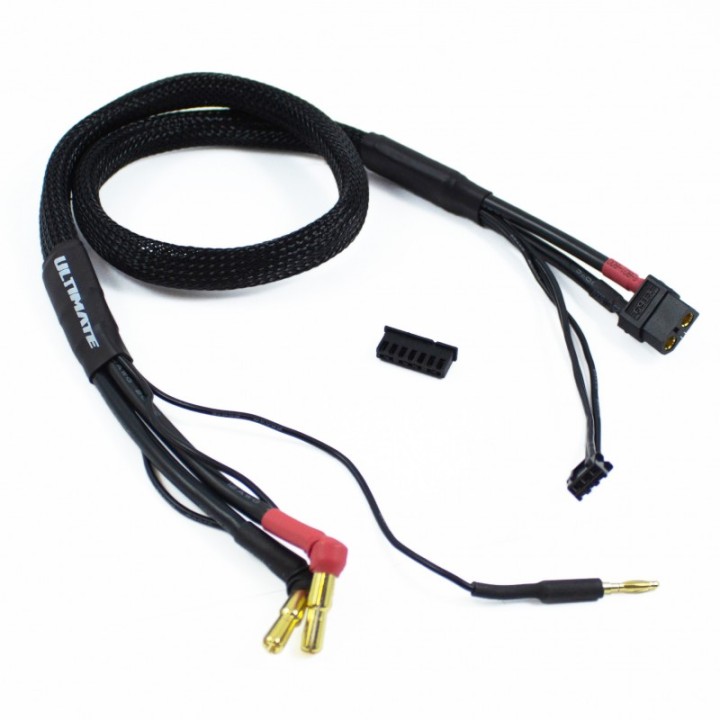 UR46502-XT Ultimate 2S Charge Cable Lead Xt60 - Pk 4mm & 5mm (60Cm)