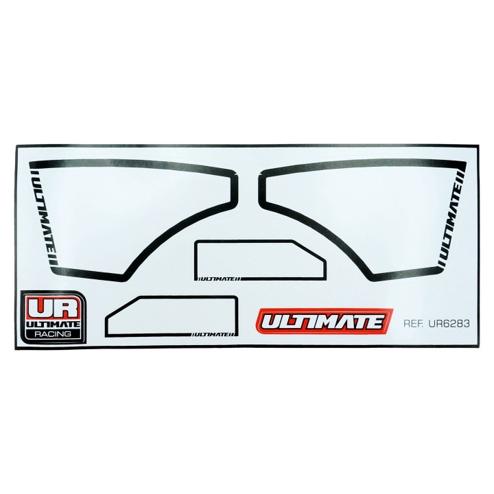 UR6283-S Ultimate Lateral Decals For Rear Lexan Wing Ur6283