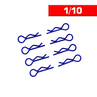 UR6411-A Ultimate Body Clips 1/10 Blue (X8)