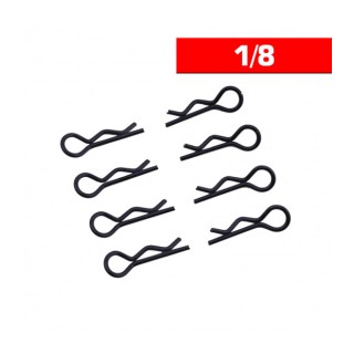 UR6412-N Ultimate Body Clips 1/8 Black (X8)