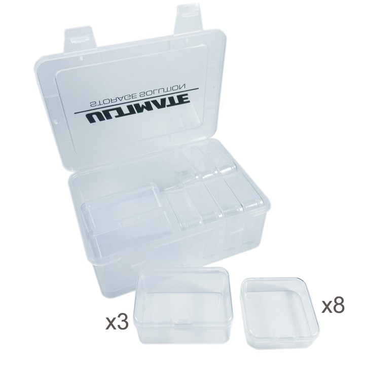 UR8840-M Ultimate Plastic Box W/ 3 Big & 8 Med Inner Boxes