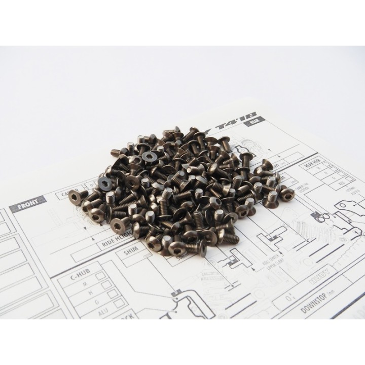 48199 Hiro Seiko T4'18 Titanium Hex Socket Screw Set
