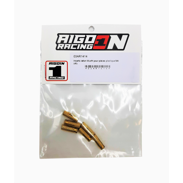 AR1414 Wurth Brass Inserts For Plastic Parts M4 (X6)