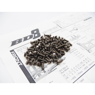 48214 Hiro Seiko Bd8'18 Titanium Hex Socket Screw Set