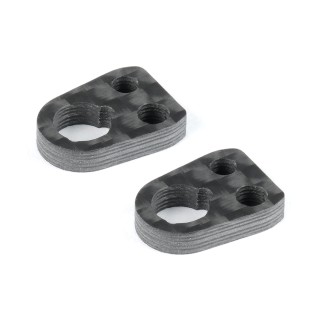 302103 Xray X4 Carbon Plate Suspension Arm Upstop (2)