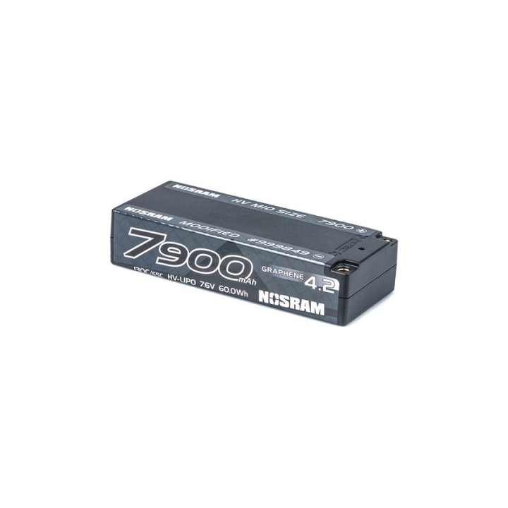 N999849 Nosram Lipo 7900Mah 2S Hv Mid Graphene 130C/65C
