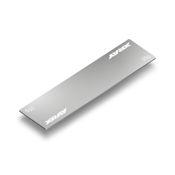 309862 Xray Stainless Steel Weight For Slim Battery Pack 35G