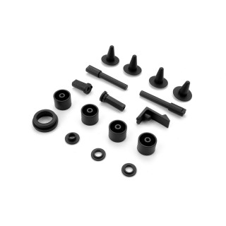 104524 Hudy Composite Chassis Bracket Posts & Parts