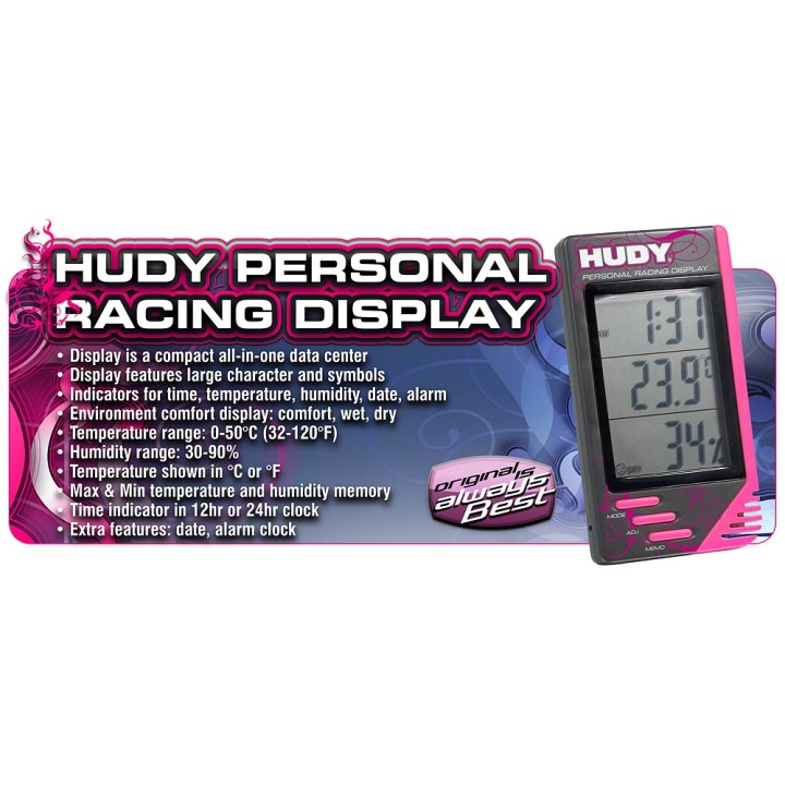 107850 Hudy Personal Racing Display