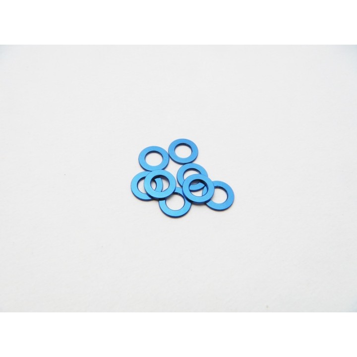 48453 Hiro Seiko 3mm Alloy Spacer Set (1.0T) [Y-Blue]