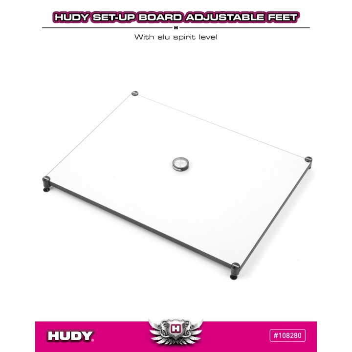 108280 Hudy 10mm Set-Up Board Level Adjustable Feet (4)