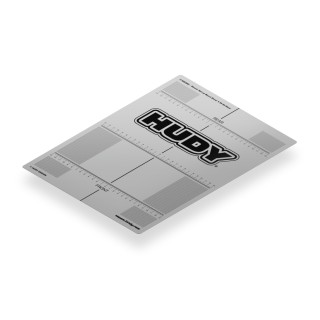 108360 Hudy Plastic Set-Up Board Decal 282X386mm - 1/10 Tc