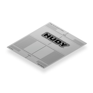 108660 Hudy Plastic Set-Up Board Decal 331X386mm - 1/10 Off-Road