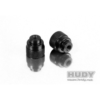 109460 Hudy Alu Nut M3 For 1/10 & 1/12 Pan Car Set-Up System (2)