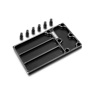 109841 Hudy Alu Tray For 1/8 Off-Road Diff Assembly