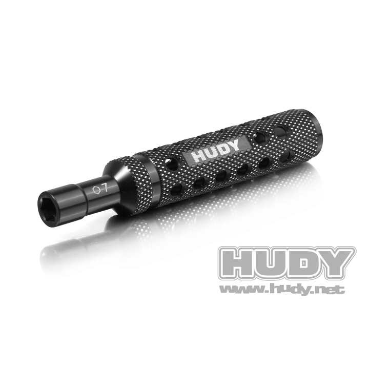 170007 Hudy Limited Edition - Alu 1-Piece Socket Driver 7.0 mm