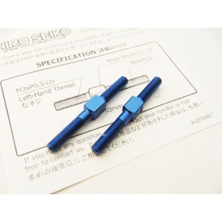 48537 Hiro Seiko Aluminum Turnbuckle Set (3X30mm) [Y-Blue]