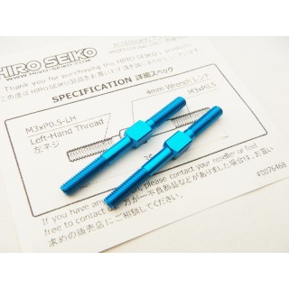 48543 Hiro Seiko Aluminum Turnbuckle Set (3X35mm) [T-Blue]