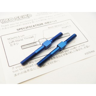 48544 Hiro Seiko Aluminum Turnbuckle Set (3X35mm) [Y-Blue]