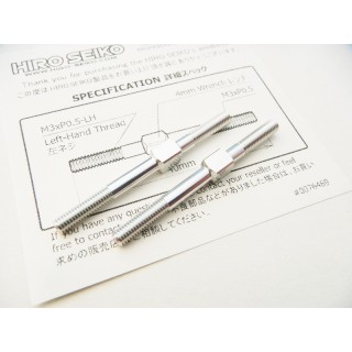48549 Hiro Seiko Aluminum Turnbuckle Set (3X40mm) [Silver]