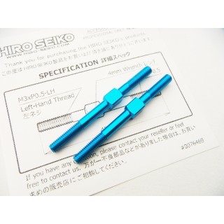 48550 Hiro Seiko Aluminum Turnbuckle Set (3X40mm) [T-Blue]