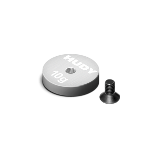 293085 Hudy Pure Tungsten Weight Thin Round 15mm With M3 - 10G