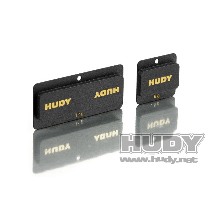 293090 Hudy Lipo Chassis Balancing Weights 12G - Low Cg (2)