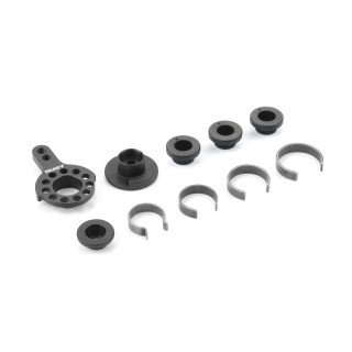 293352 Hudy Alu Fixed Servo Saver 1/10 Tc & Fwd - Set
