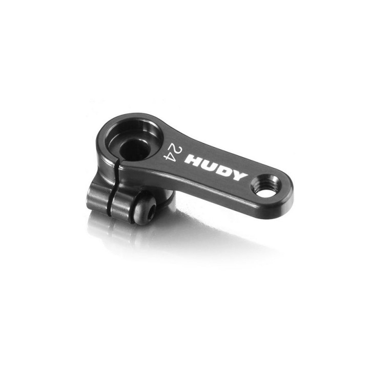 293402 Hudy Alu Clamp Servo Horn - Hitec - Offset 1-Hole M3 - 24T