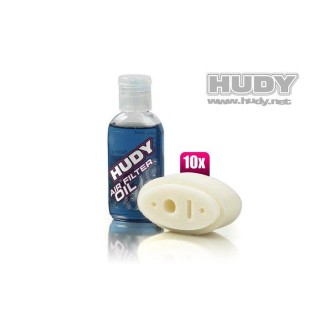293543 Hudy Air Filter Foam & Oil - Associated Rc8 (10)