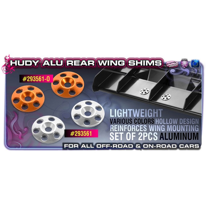 293561 Hudy Alu Rear Wing Shim (2)