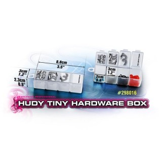 298016 Hudy Tiny Hardware Box - 4-Compartments