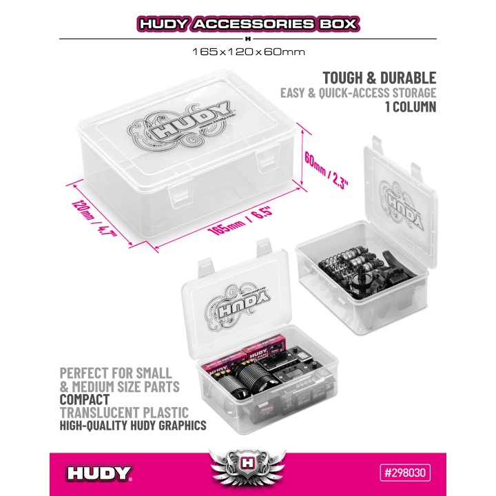 298030 Hudy Accessories Box 165X120X60mm