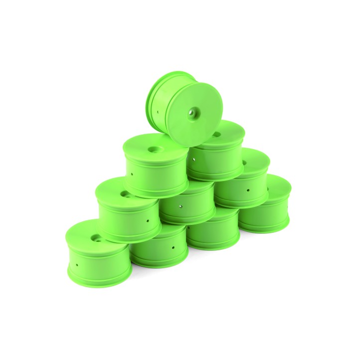 803241-G Hudy 1/10 Off-Road Wheel - 2Wd/4Wd – Rear – Green (10)