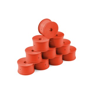 803241-O Hudy 1/10 Off-Road Wheel - 2Wd/4Wd – Rear – Orange (10)