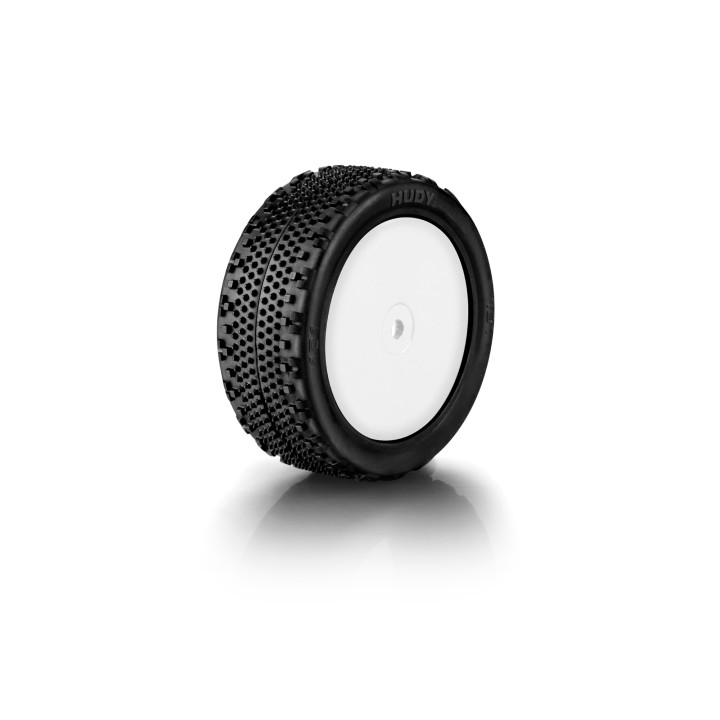 854101 Hudy 1/10 Glued Tire 4Wd Front Carpet - 101 (2)