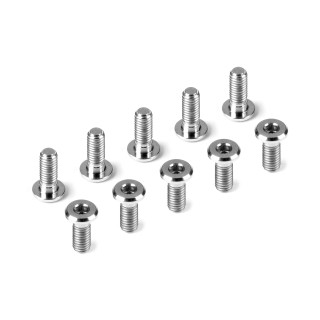 908308-T Hudy Titanium Low Head Screw Centering Dia M3X8 (10)