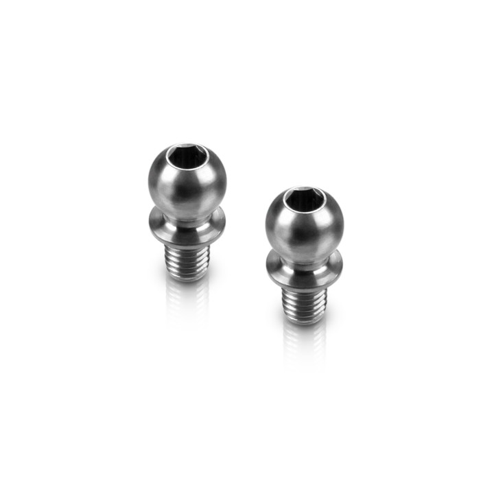 990004 Hudy Titan Ball Stud D=4.9 / L=4 / S=3.5 / 2mm Hex (2)