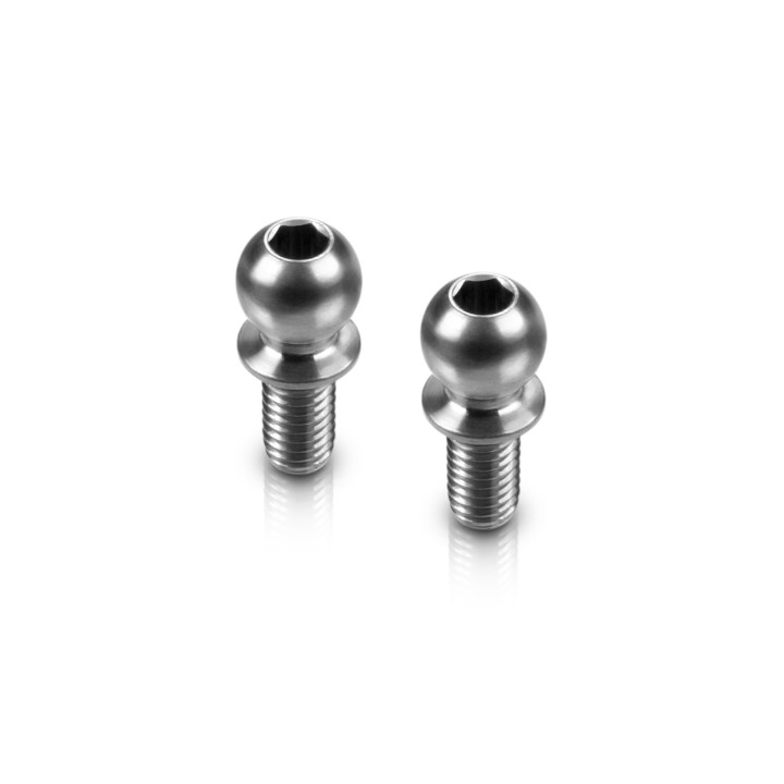 990006 Hudy Titan Ball Stud D=4.9 / L=6 / S=3.5 / 2mm Hex (2)