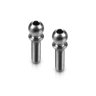 990010 Hudy Titan Ball Stud D=4.9 / L=10 / S=3.5 / 2mm Hex (2)