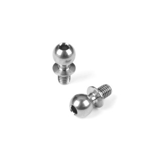 990014 Hudy Titanium Ball Stud D=5.4 / L=4 / S=4.5 / 2mm Hex (2)