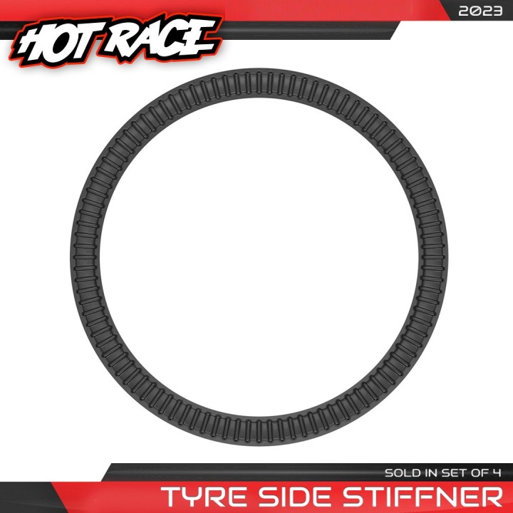 HR001-1000 Hot Race Set 4 Tyres Side Stiffener Buggy